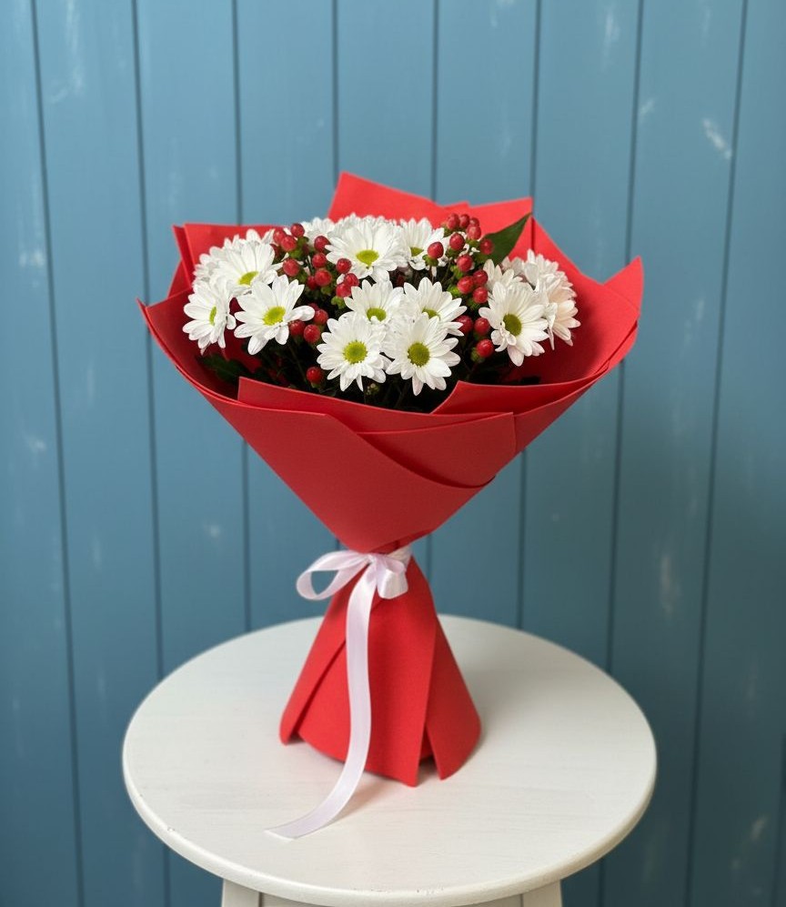 Букет цветов из: Хризантемы в Рудногорске