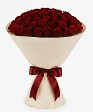 Букет 101 Бордовая роза Блэк Бакарра в Рудногорске
