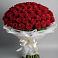 Букет 101 Красная роза Блэк Мэджик в Рудногорске