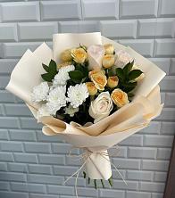 Букет цветов из:  Розы и Хризантемы в Рудногорске