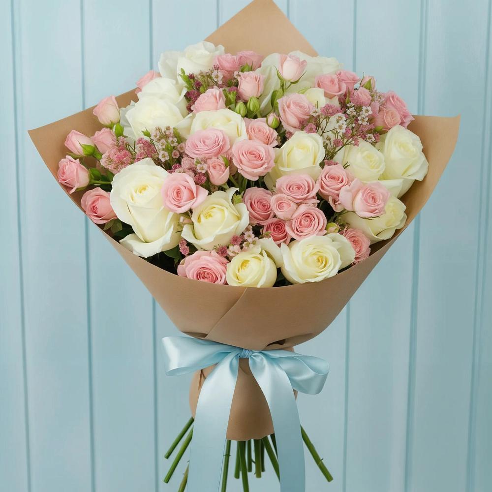 Букет цветов из: Розы в Рудногорске