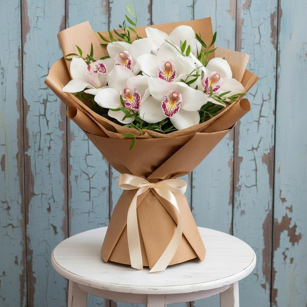 Букет цветов из: Орхидеи и Розы в Рудногорске