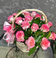 Цветочная композиция из Розы в корзине #REPLACE_PRED# Рудногорске