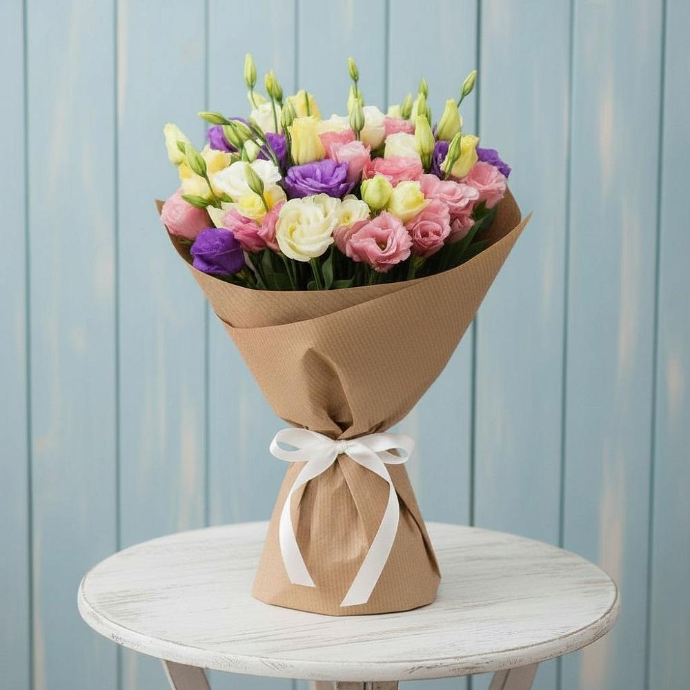 Букет цветов из: Лизиантусы в Рудногорске