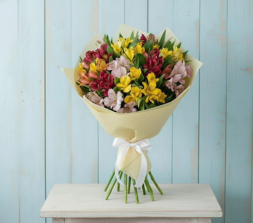 Букет цветов из: Альстромерии в Рудногорске