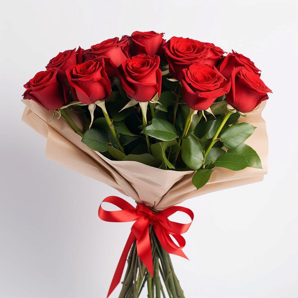 Букет 11 Красных роз Эдлесс Лав в Рудногорске