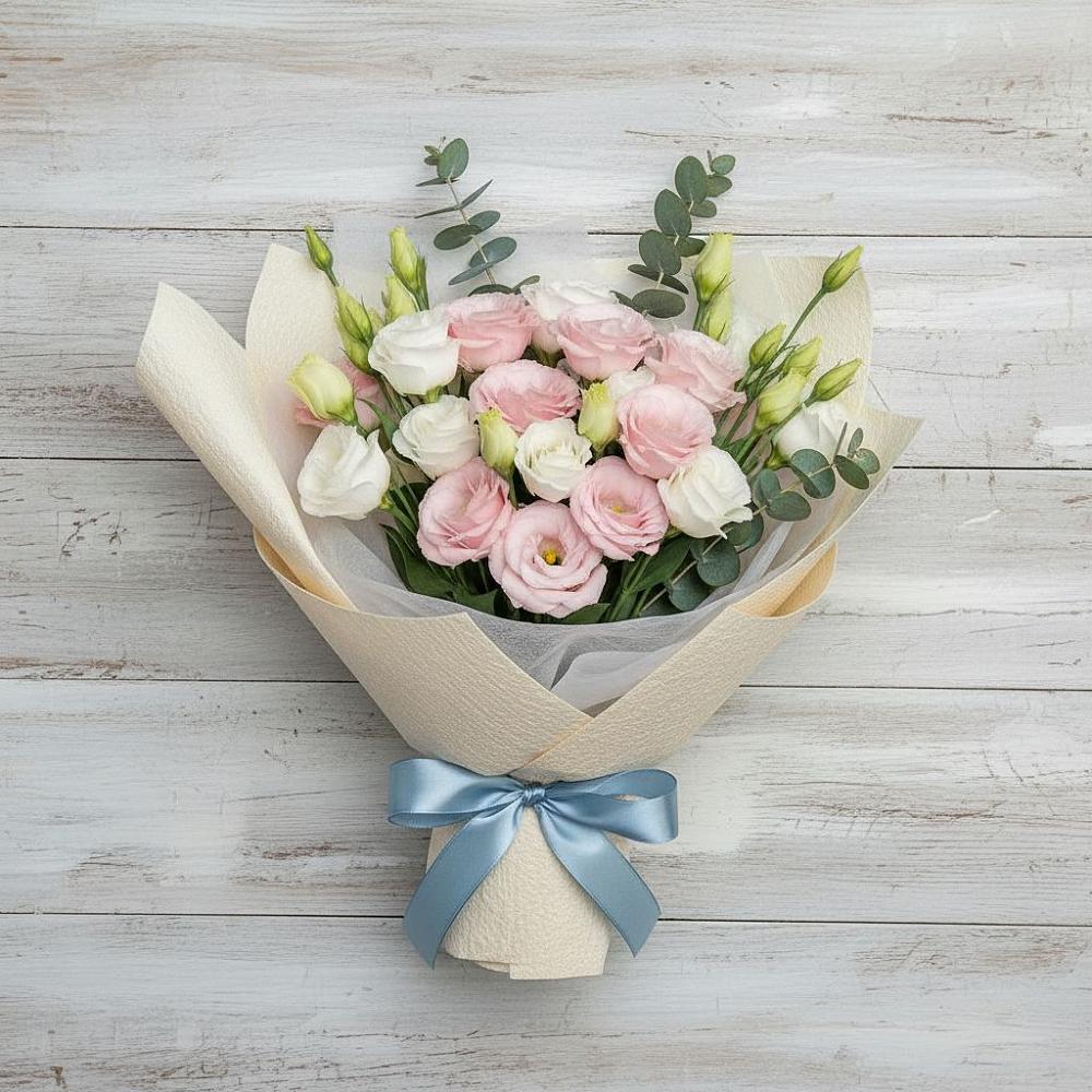 Букет цветов из: Лизиантусы в Рудногорске